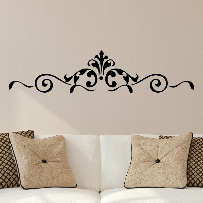 Gracie Oaks Scroll Embellishments Borders Home Decor Wall Decal