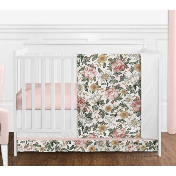 floral crib set