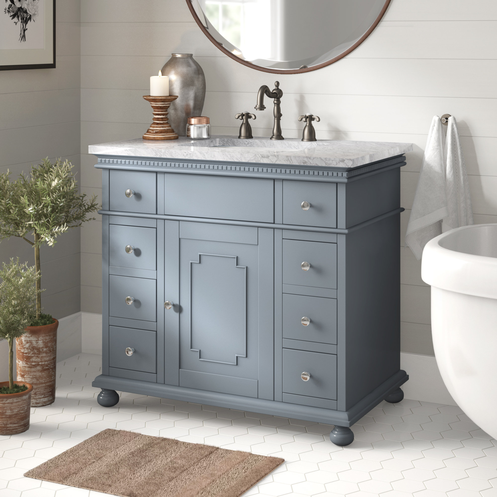 Casie 5" Single Bathroom Vanity Set