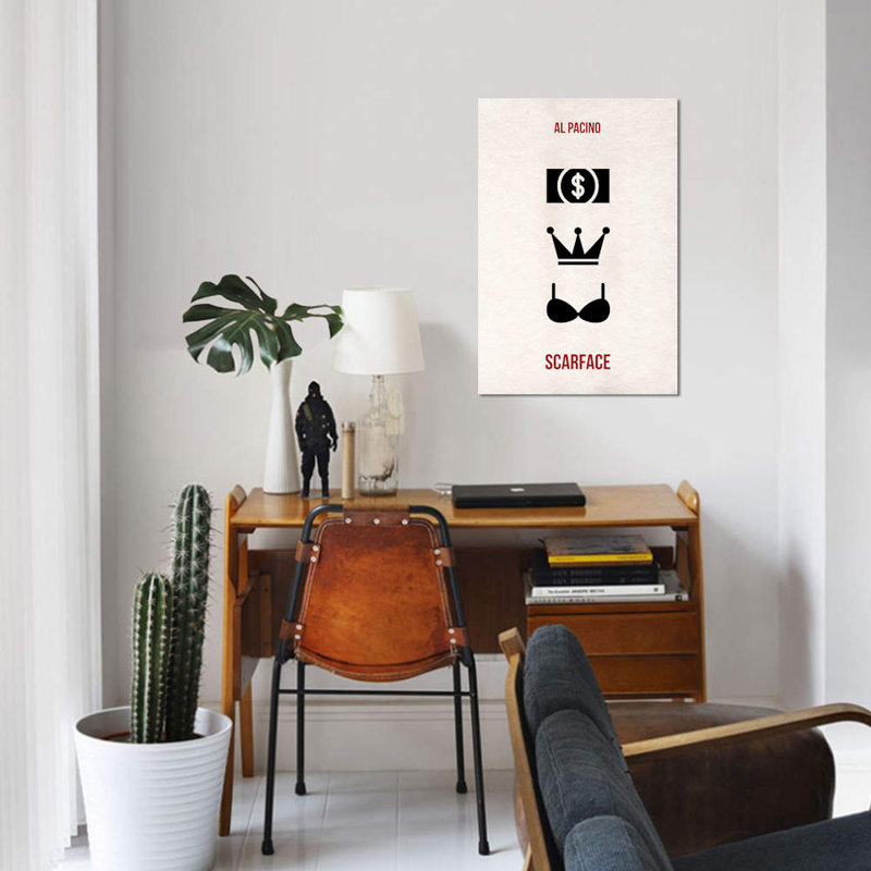 East Urban Home Minimalist Scarface Money Power Women Graphic