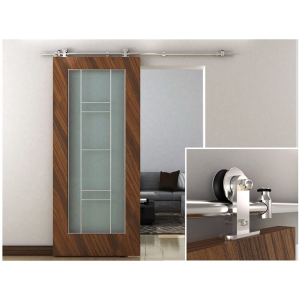 Tms Interior Sliding Standard Single Track Barn Door Hardware Kit