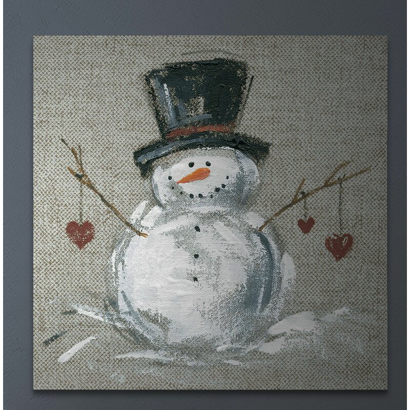'Linen Snowman II' Painting