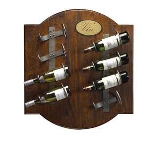 French Accents 8 Bottle Wall Mounted Wine Rack