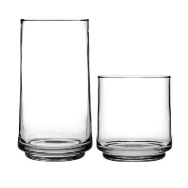Clear Glass Highball 16oz 4 Pack Anchor Hocking Alistair Collection Drinkware 