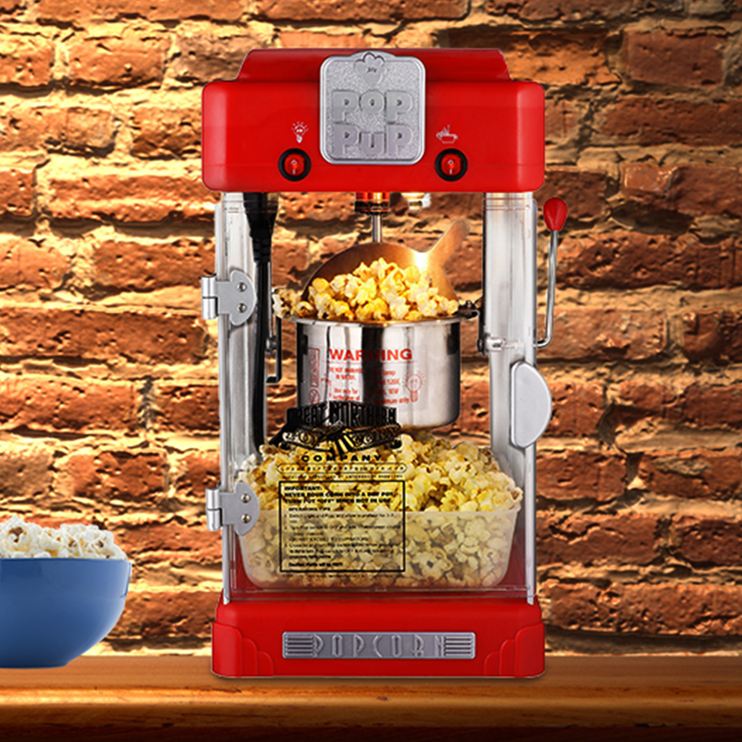 Great Northern Popcorn Pop Pup Popcorn Machine 2.5 Oz Kettle With 24