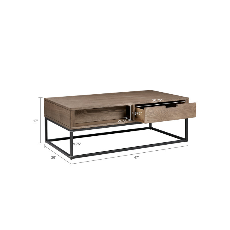 Greyleigh Jerri Coffee Table With Storage Reviews Wayfair