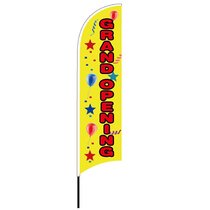 Espresso,Coffee Shop Grand Opening King Swooper Feather Flag Sign Kit with Pole and Ground Spike Pack of 3 