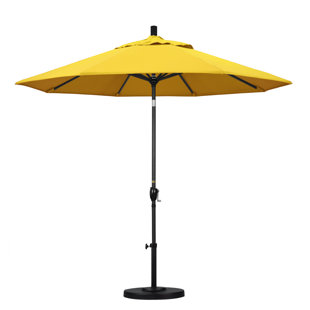 Yellow Patio Umbrellas You Ll Love Wayfair Iuka 9 Market Umbrella
