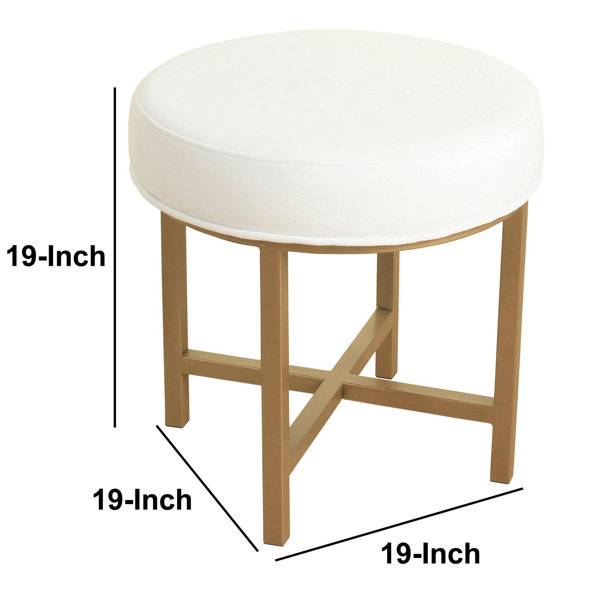 19 inch vanity stool