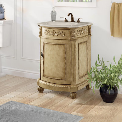Nalah 24" W x 22" D x 36" H Single Bathroom Vanity