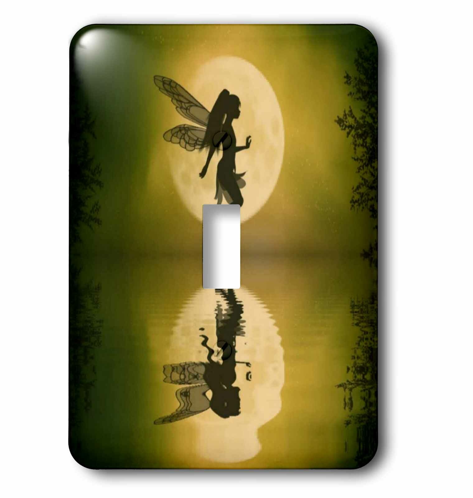 Wall Plate Flower Fairy And Butterflies Switch Plate Light Switch Cover Decorative Outlet Cover for Living Room Bedroom Kitchen