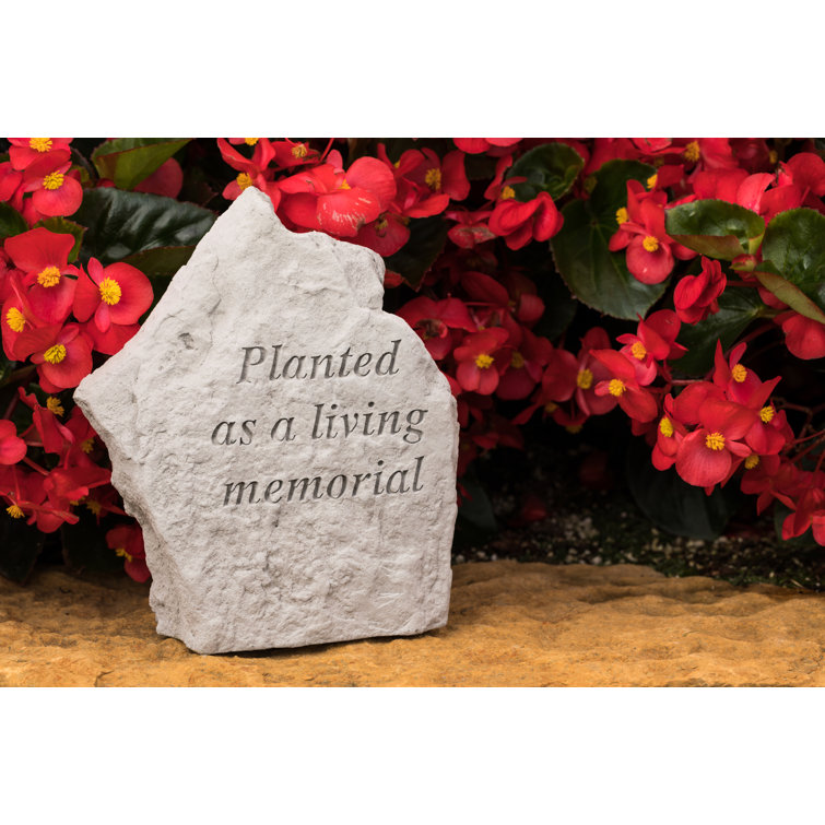 Planted as a Living Memorial Garden Stone