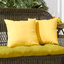 solid yellow throw pillows