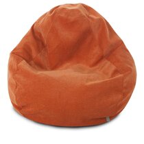 giant orange bean bag