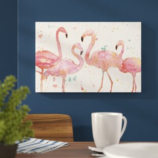 View Flamingo Fever I Painting Print on