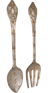 Fork And Spoon Wall Decor Wayfair 2 Piece Metal Fork And Spoon Wall Décor Set