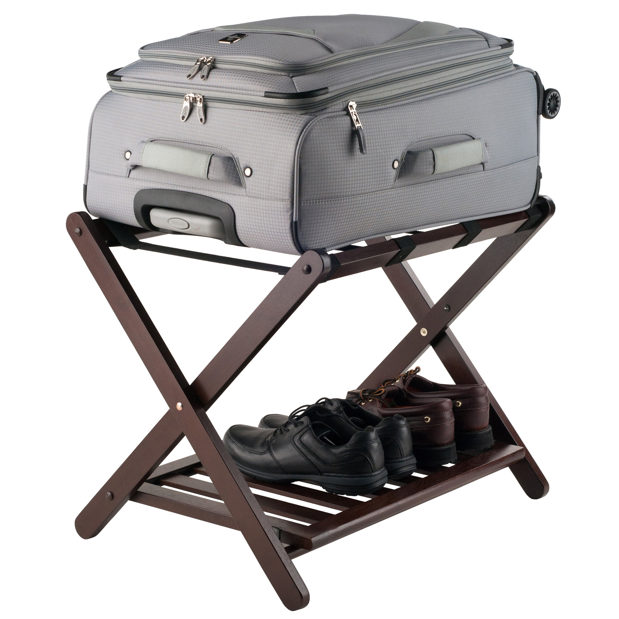 fold up luggage rack