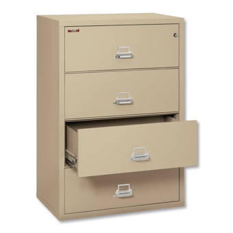 Fireking Fireproof 4 Drawer Vertical File Cabinet Reviews Wayfair