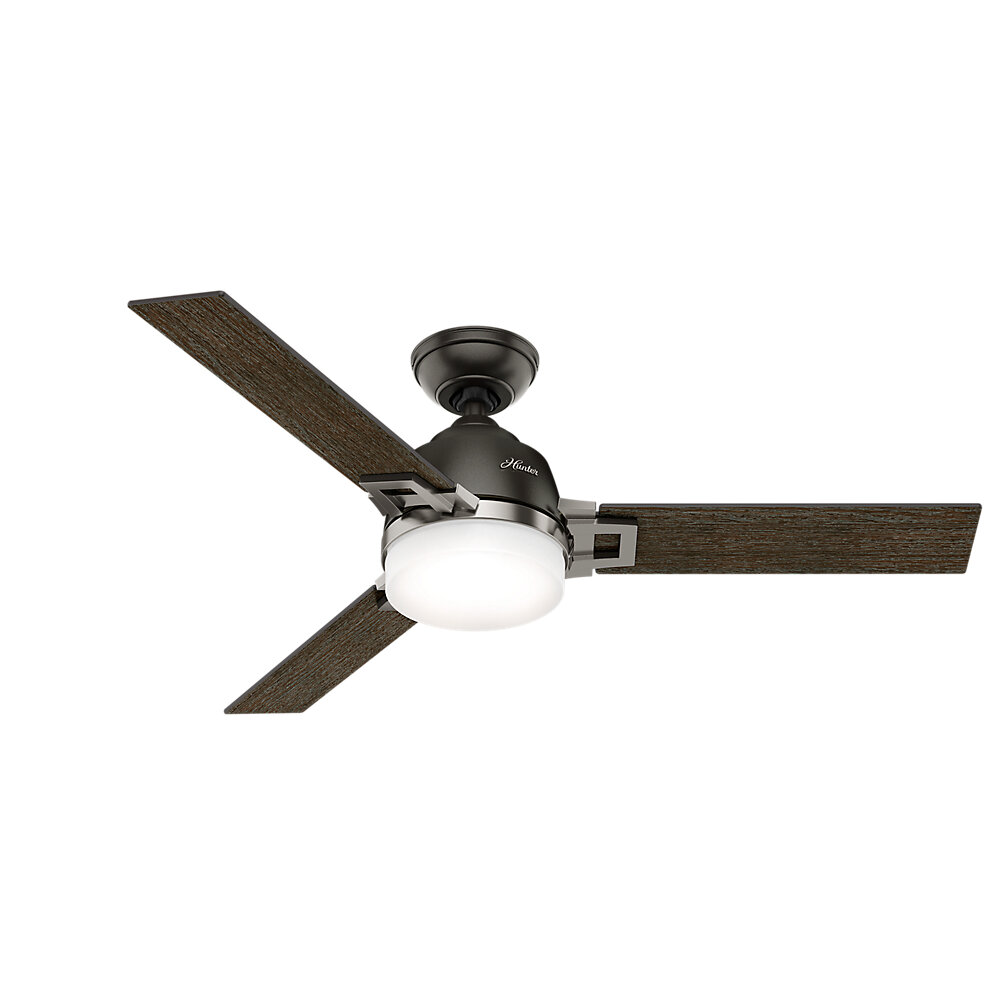 48 Leoni 3 Blade Ceiling Fan With Remote And Light Kit Reviews