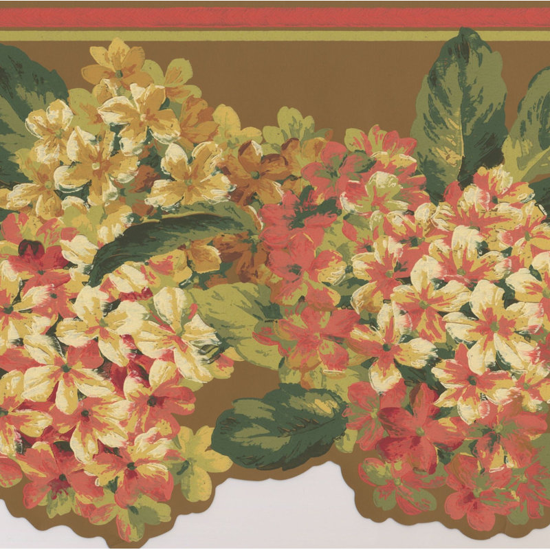 Charlton Home Heathcote Flowers Garland Retro Design 15 L X 9 5