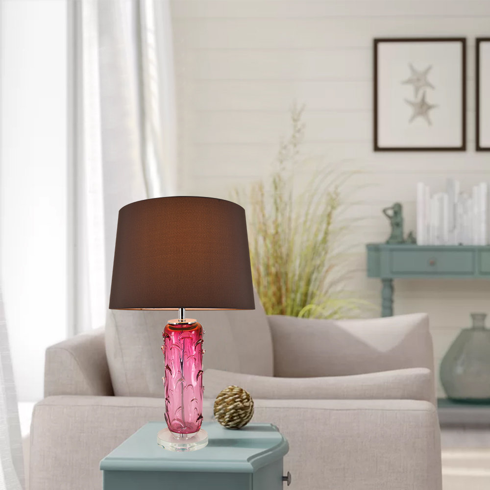 pink table lamps living room