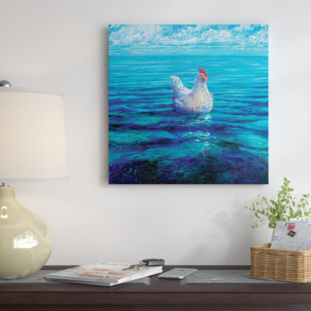 East Urban Home Iris Scott Chicken Of The Sea By Iris Scott Painting Print Reviews Wayfair