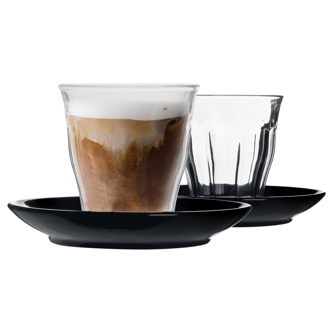 Picardie Coffee Cup & Saucer black