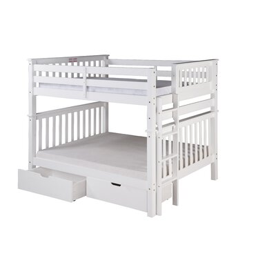 Lindy Mission Tall Bunk Bed With Drawers Harriet Bee Color White