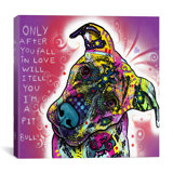 pit bull canvas wall art wayfair