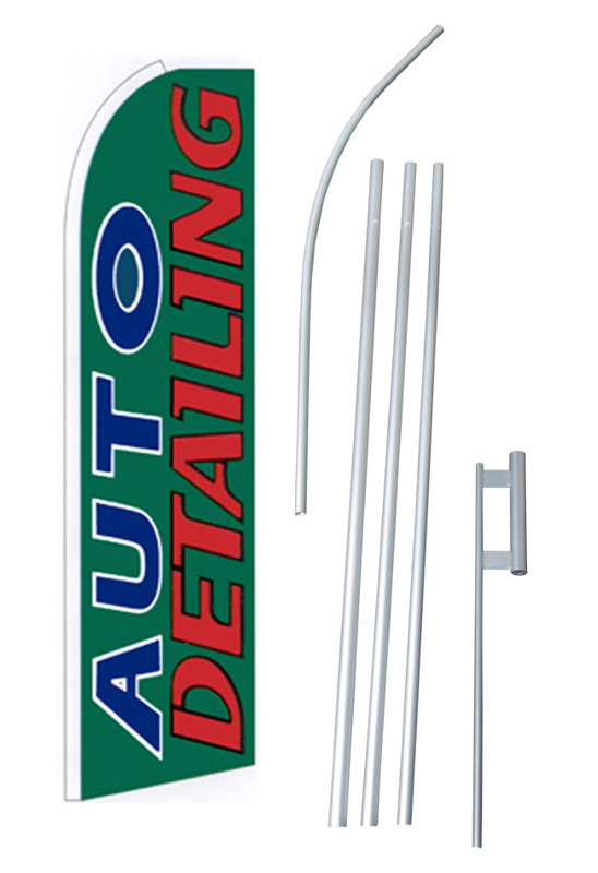 Neoplex Auto Detailing Polyester 180 X 30 In Flag Set Wayfair