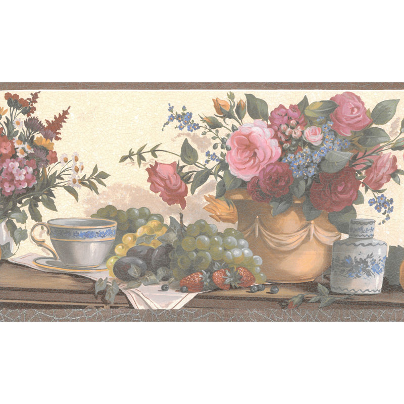 Fleur De Lis Living Timms Country Kitchen Table Fruits Flowers