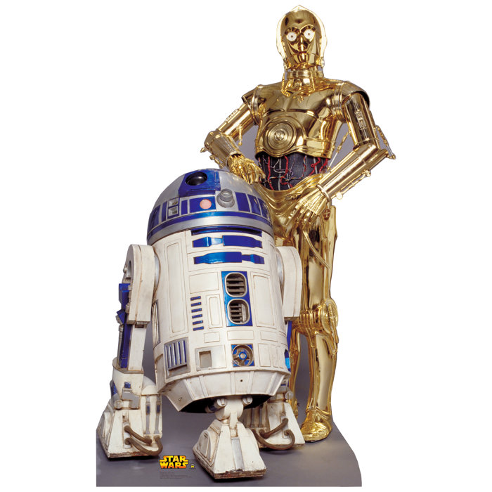 Star Wars R2 D2 C 3p0 Life Size Cardboard Stand Up