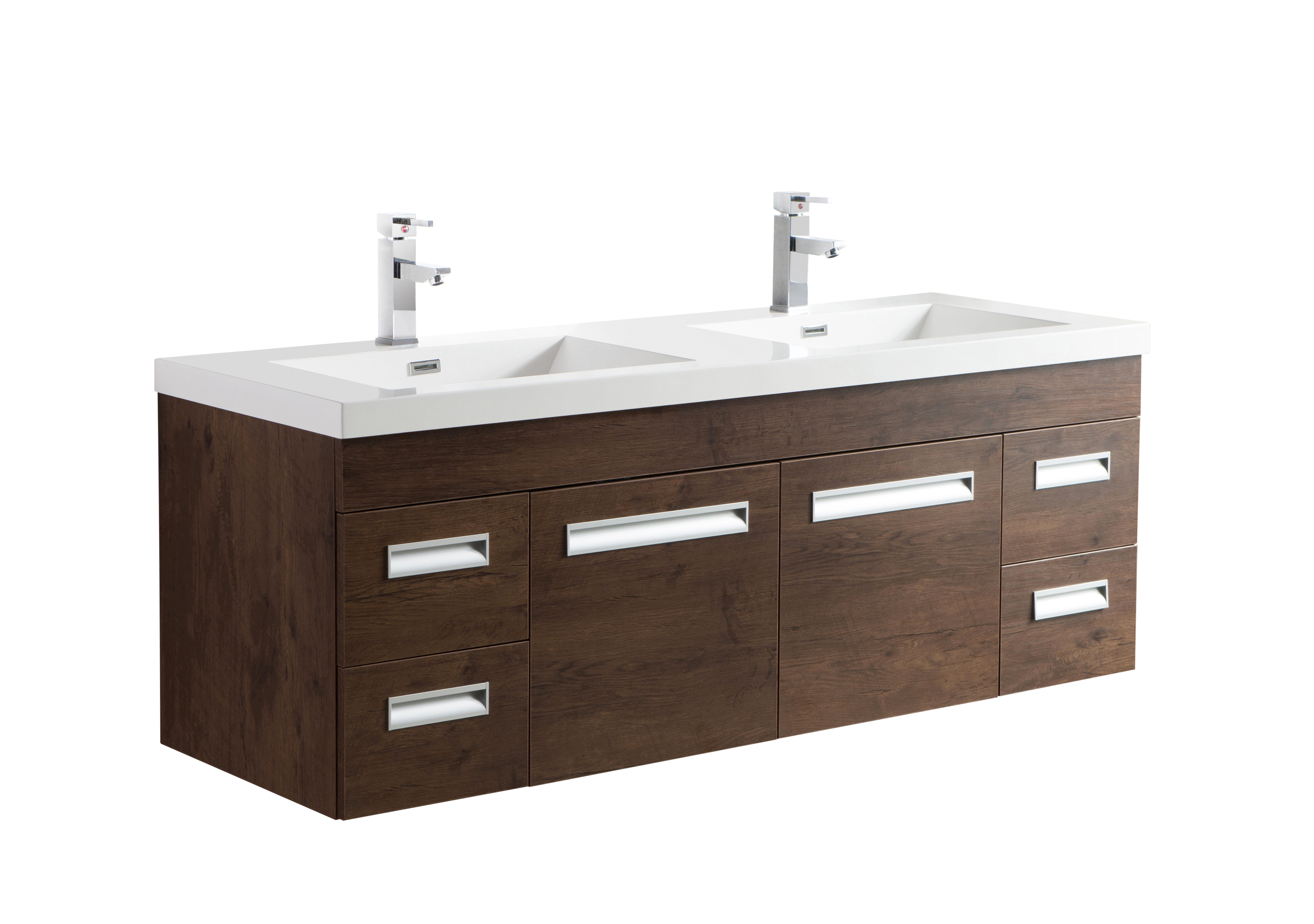 Orren Ellis Pete 60" WallMounted Double Bathroom Vanity Set & Reviews