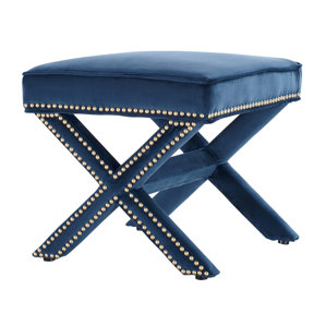 Scoria Velvet Ottoman by Mercer41