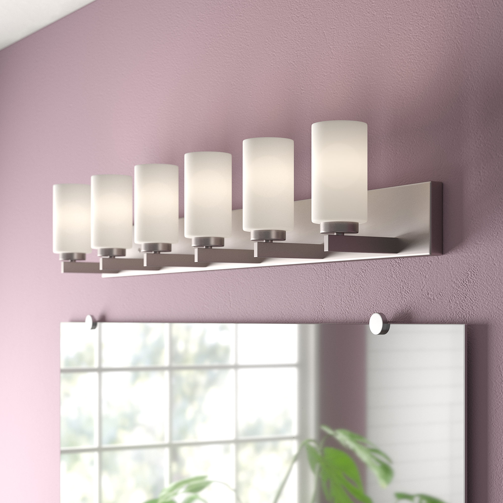 Latitude Run Wallace 6 Light Dimmable Vanity Light Reviews Wayfair