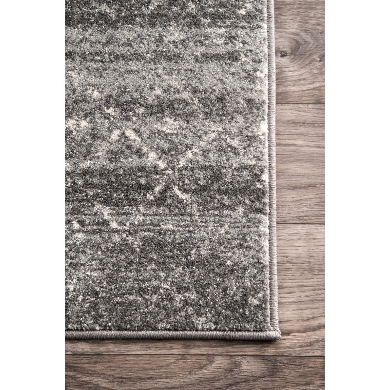 Mistana Clair Geometric Dark Gray Area Rug Reviews Wayfair Mistana Clair Geometric Dark Gray Area
