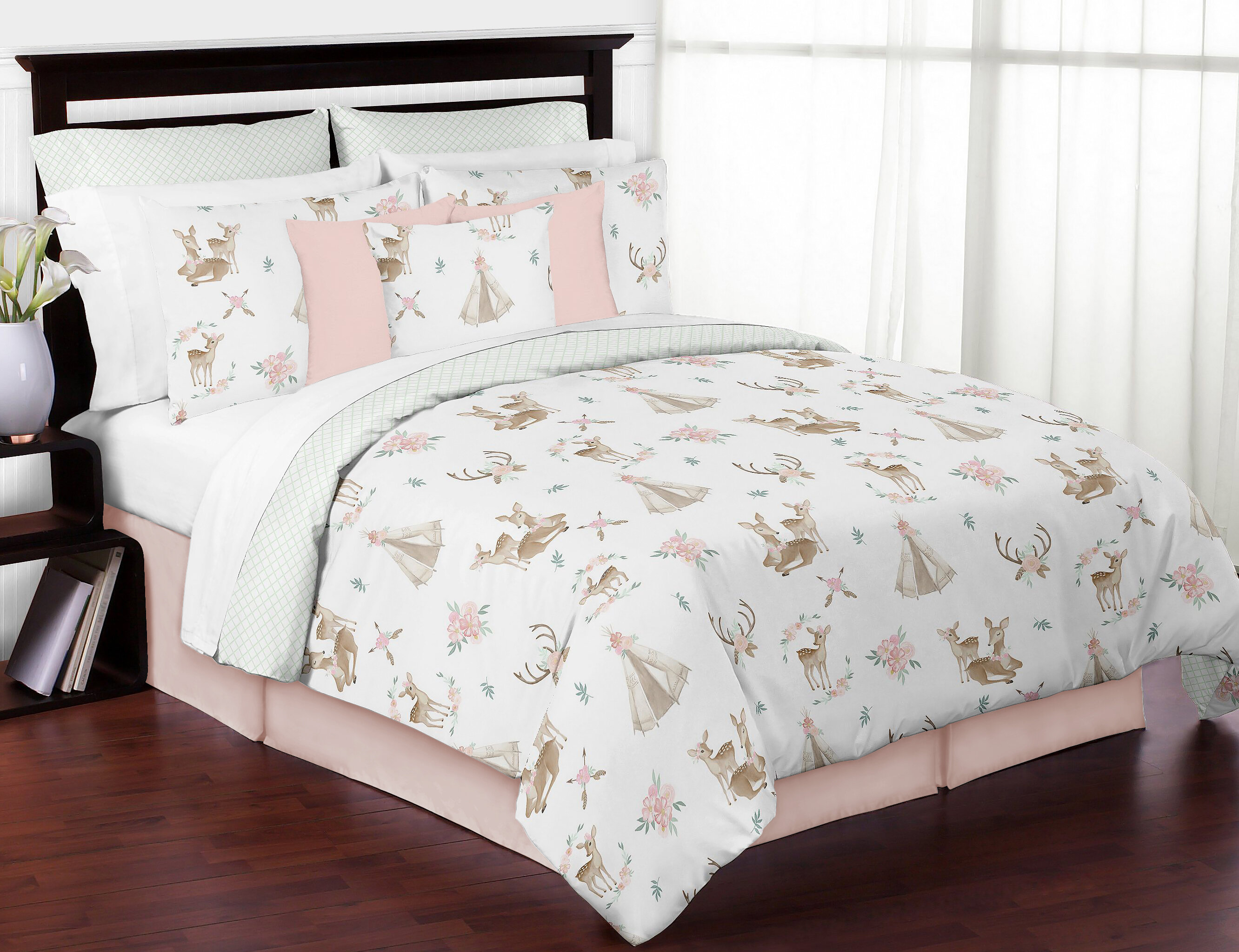 Sweet Jojo Designs Deer Floral Comforter Set Reviews Wayfair