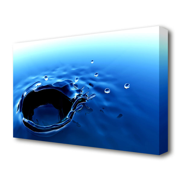 East Urban Home Blue Water Drop Graphic Art On Wrapped Canvas Wayfair Co Uk East Urban Home Blue Water Drop Graphic Art On Wrapped Canvas Wayfair Co Uk