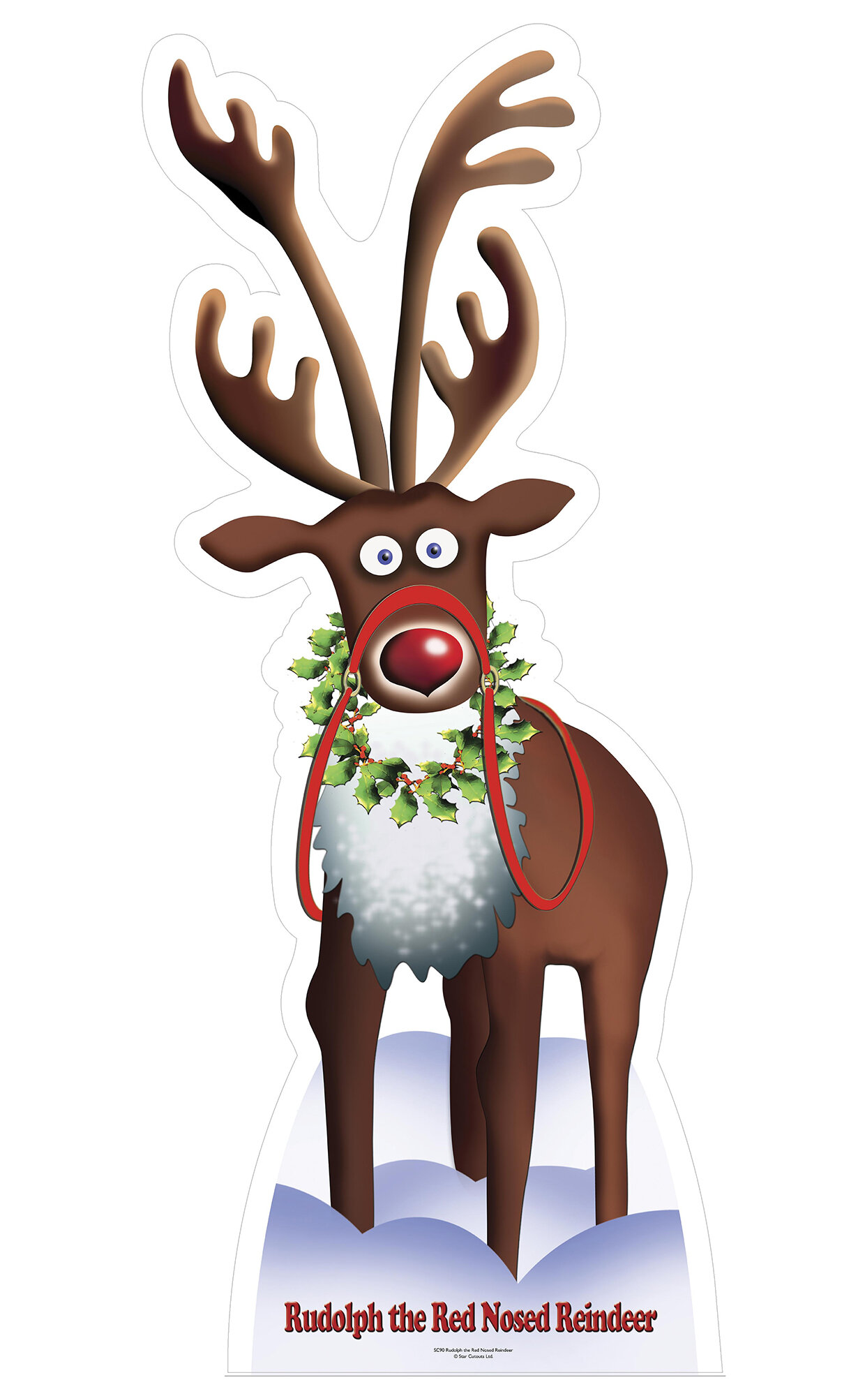 Rudolph Reindeer Cardboard Standup