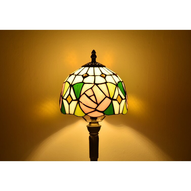 Bloomsbury Market Richert Stained Glass Round Globe 14.9" Table Lamp 