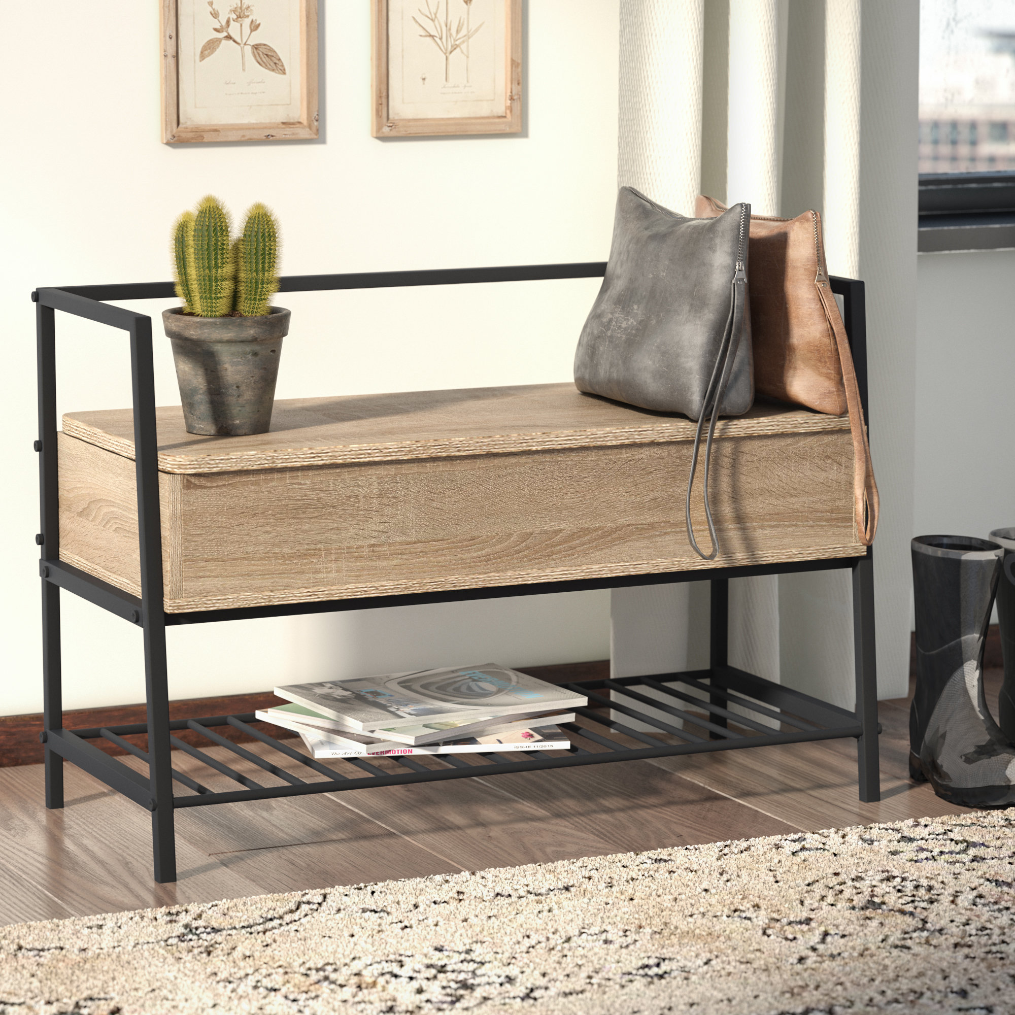 Laurel Foundry Modern Farmhouse Ermont Storage Bench & Reviews | Wayfair