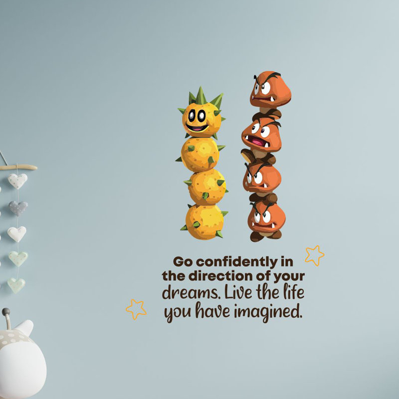 Design With Vinyl Your Dreams Mario Game Life Cartoon Quotes Wall Decal Wayfair Reality's an illusion, the universe is a hologram, buy gold! your dreams mario game life cartoon quotes wall decal