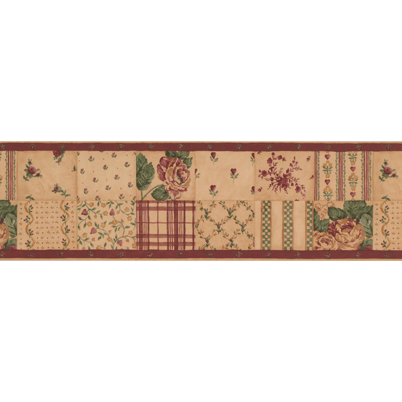 August Grove Botelho Roses Stripes Retro Design 15 L X 7 W