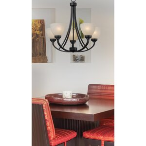 Rancourt 5-Light Shaded Chandelier