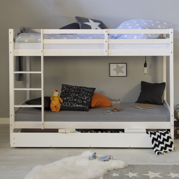 harriet bee etagenbett bower mit ausziehbett 90 x 200 cm bewertungen wayfair de