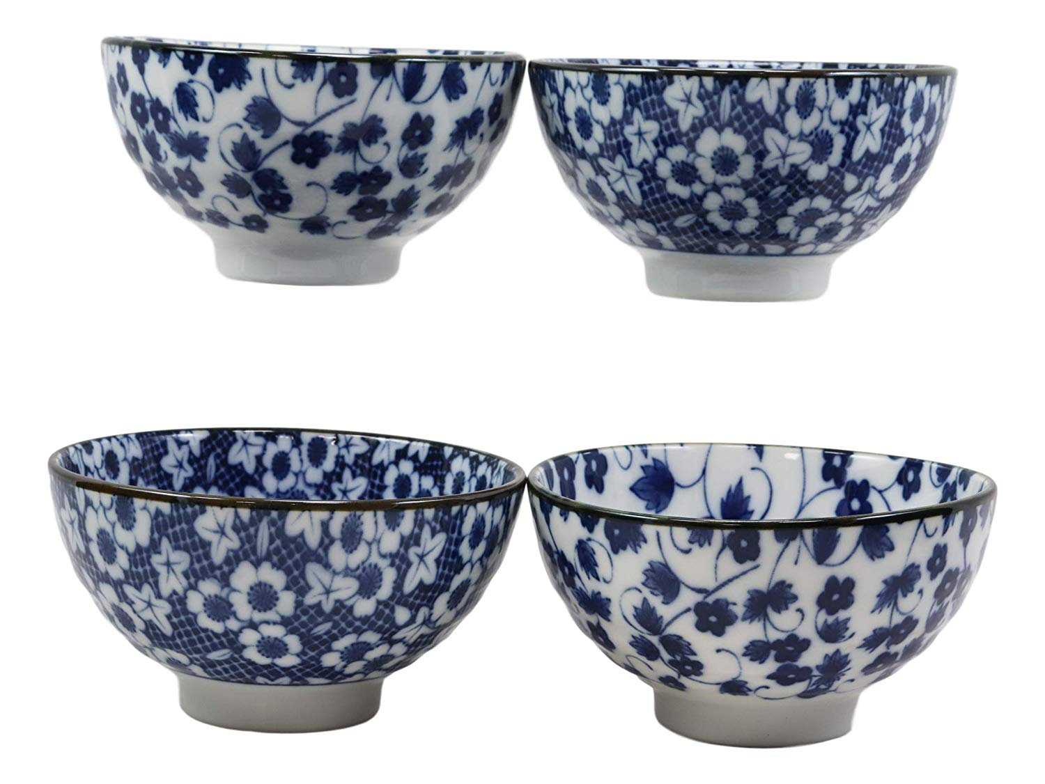 World Menagerie Beninga 4 Piece Floral Design Soup Bowl Set Reviews