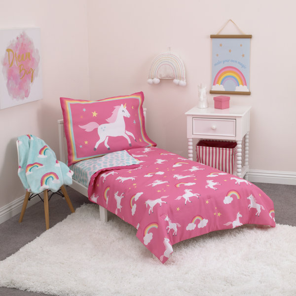girls unicorn comforter set