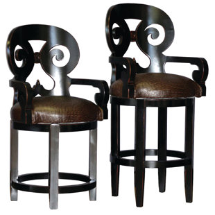 Go to store & view more images Milligan Swivel Barstool by Astoria Grand