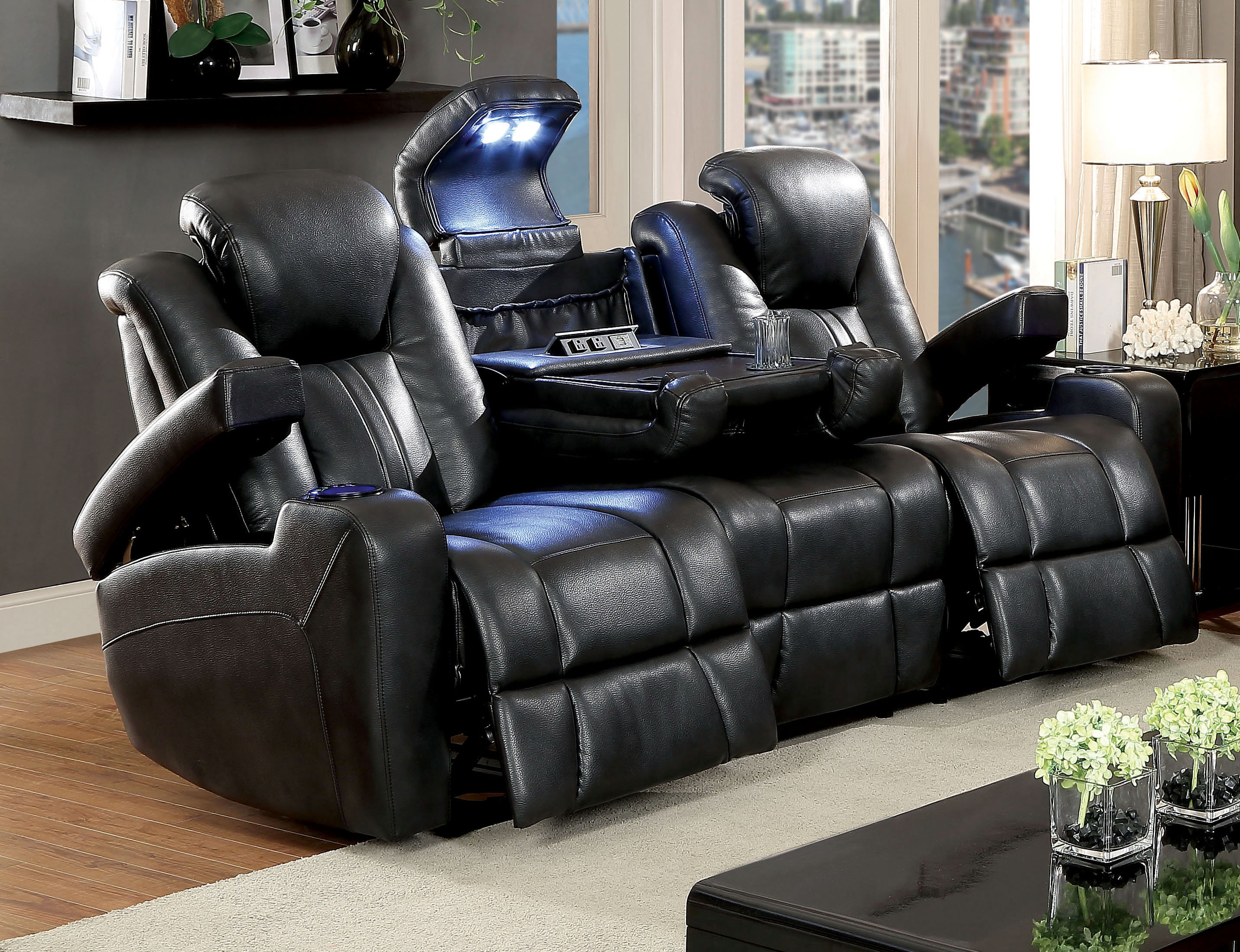 Orren Ellis Bettina Faux Leather Reclining Configurable Living Room Set Reviews Wayfair