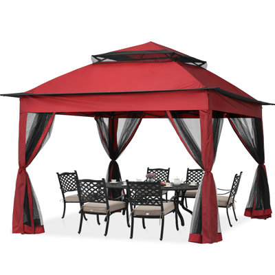 MASTERCANOPY 11 Ft. W x 11 Ft. D Steel Patio Gazebo